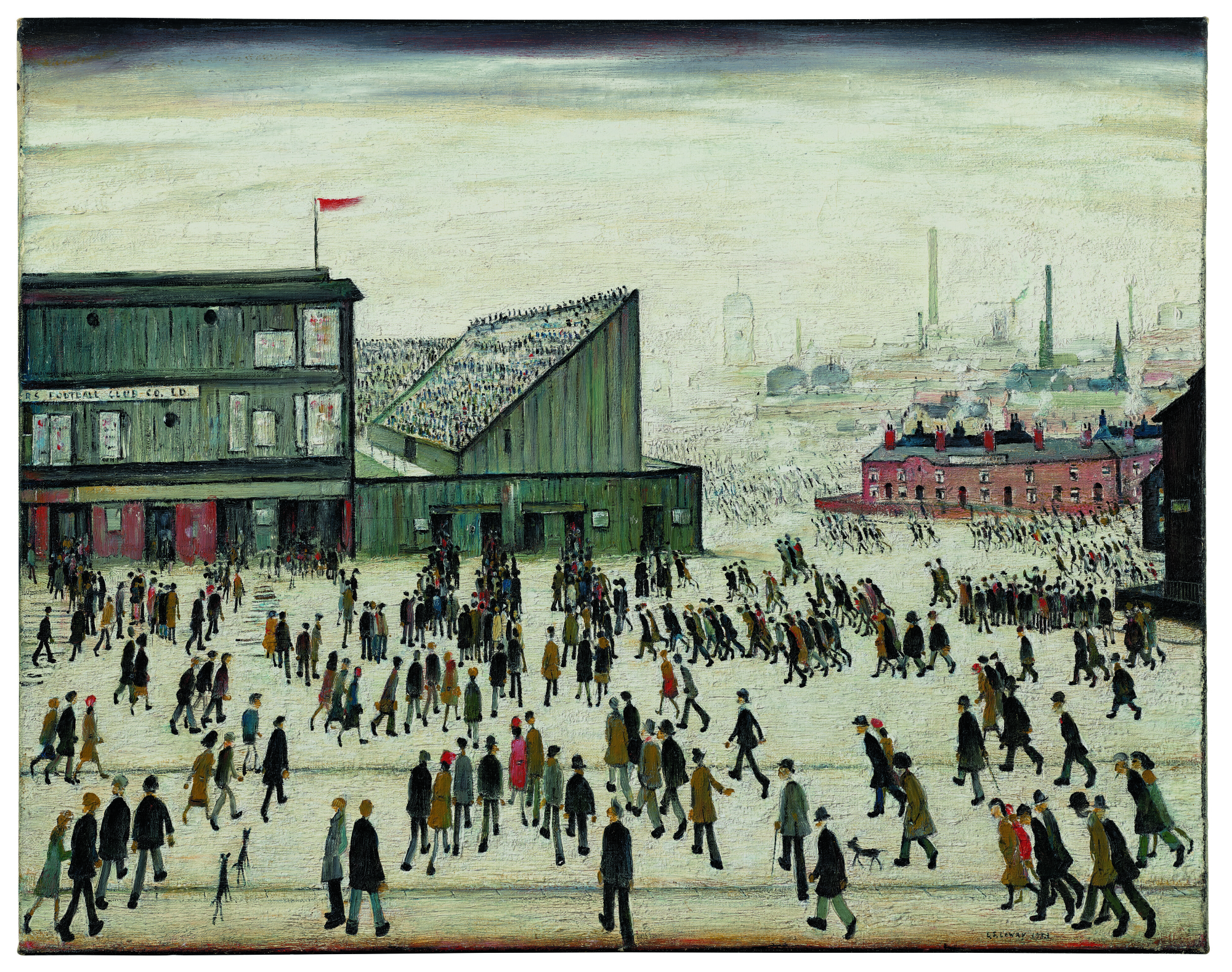 CHRISTIE’S PRESENTSL.S. LOWRY’S ICONIC MASTERPIECEGOING TO THE MATCH (1953)