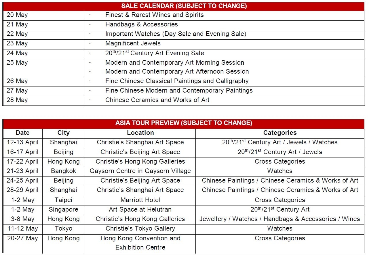 HONG KONG AUCTIONSMAY 2021