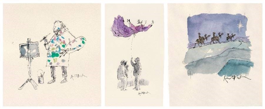 Quentin Blake: New Drawings 2021Sold to benefit House of Illustration, Greenpeace and Downing College, Cambridge