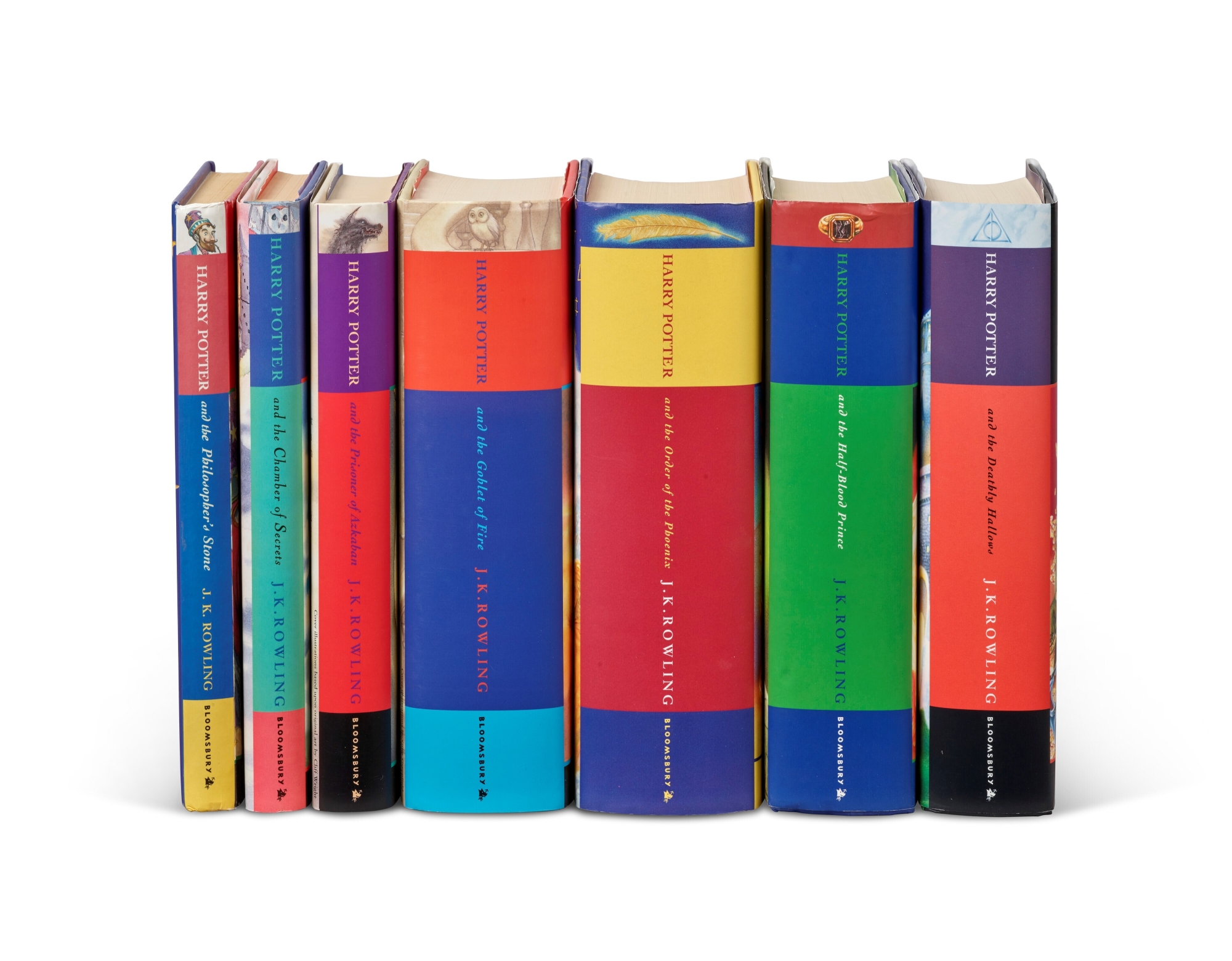 Complete set of signed Harry Potter first editions to benefit the Lumos Foundation, offered by Aurora Pedro Pinto, CEO of one of the most beautiful bookstores in the world, Livraria Lello, Porto, Portugal,in Christie’s Valuable Books and Manuscripts Auction