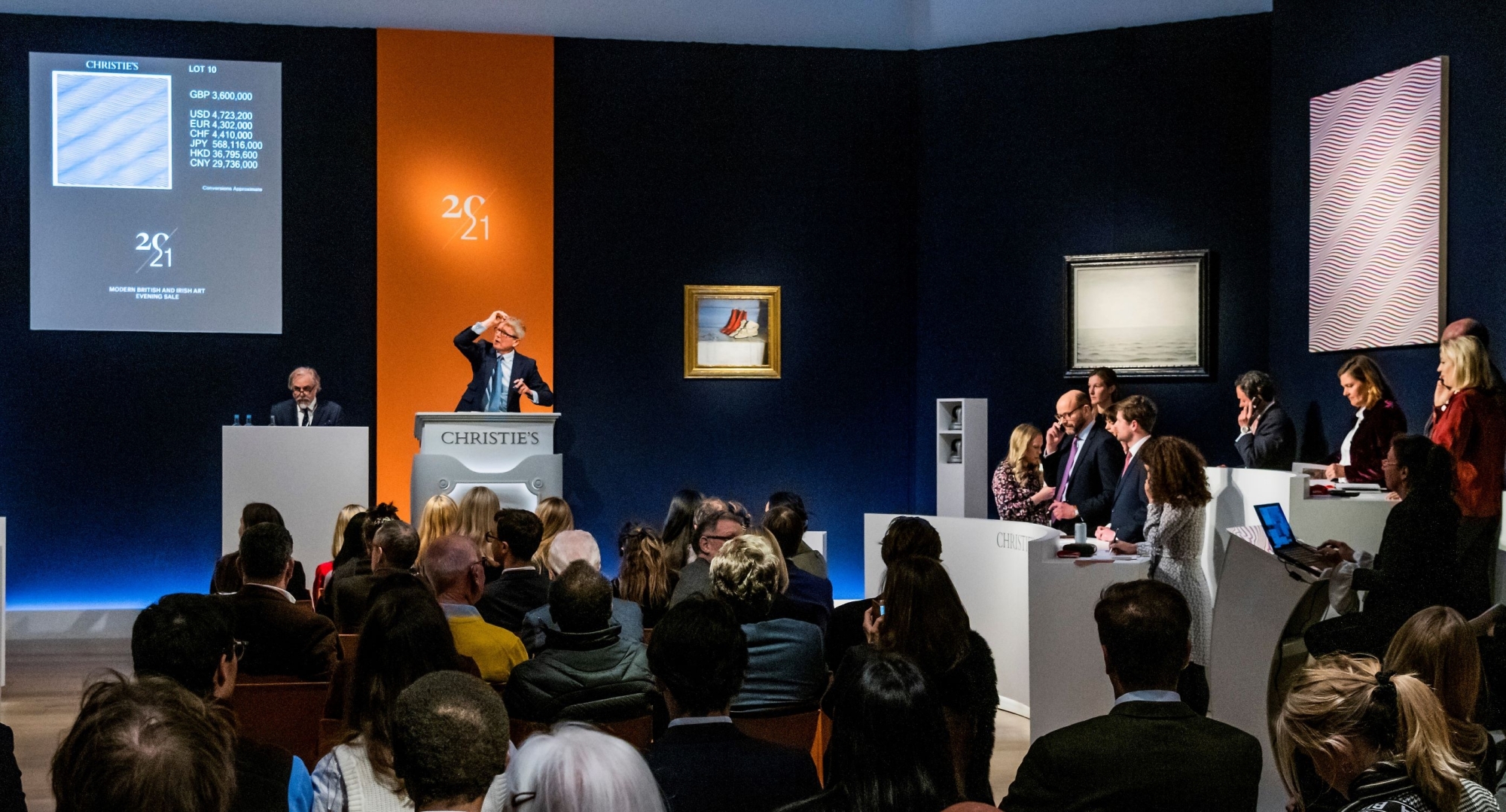 Christie’s Modern British and Irish Art Evening Sale Realises a Total of £25,539,300 / $33,507,562 / €30,519,464