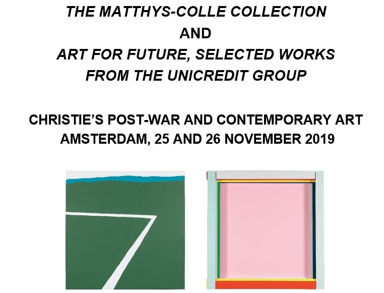 PRESS RELEASE | Christie's Post-War and Contemporary Art Amsterdam, 25 & 26 November 2019