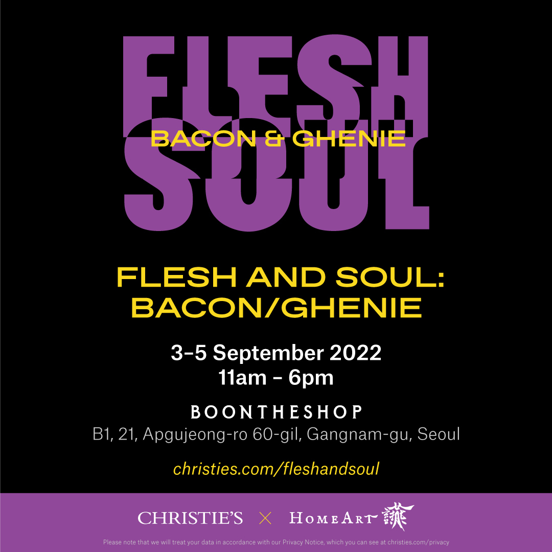Christie’s and HomeArt Are Proud to Announce FLESH AND SOUL: BACON/GHENIE To Touch Down in Seoul this September