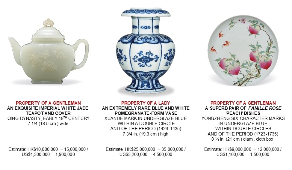 Christie’s Hong Kong Chinese Ceramics and Works of Art Department Presents