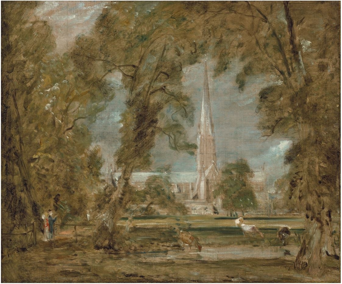 At Auction for the First Time:The Last Rendering in Private Hands ofConstable’s Iconic View'Salisbury Cathedral From the Bishop’s Grounds'London, 7 December 2021