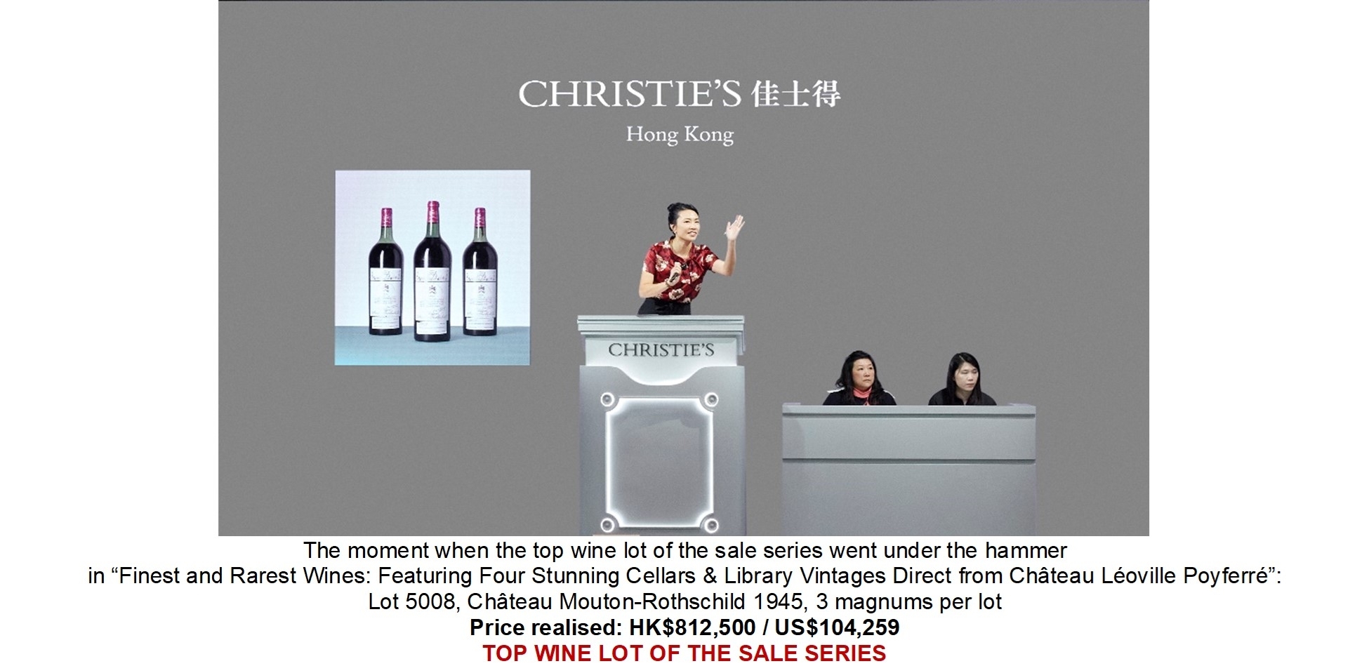 Christie’s Hong Kong Wine and Spirits Live Spring Auctions