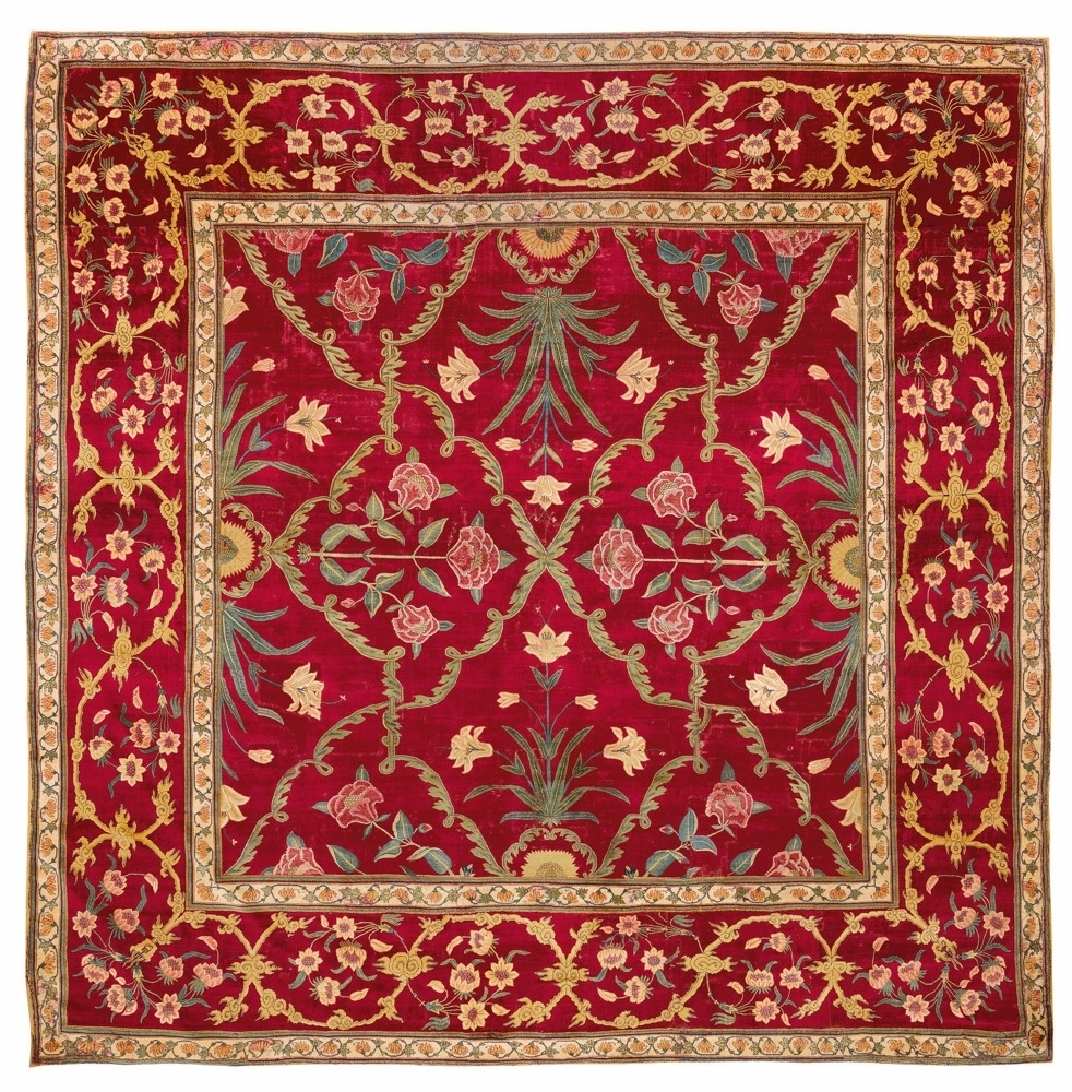 RARE ROYAL MUGHAL CARPET FLIES
