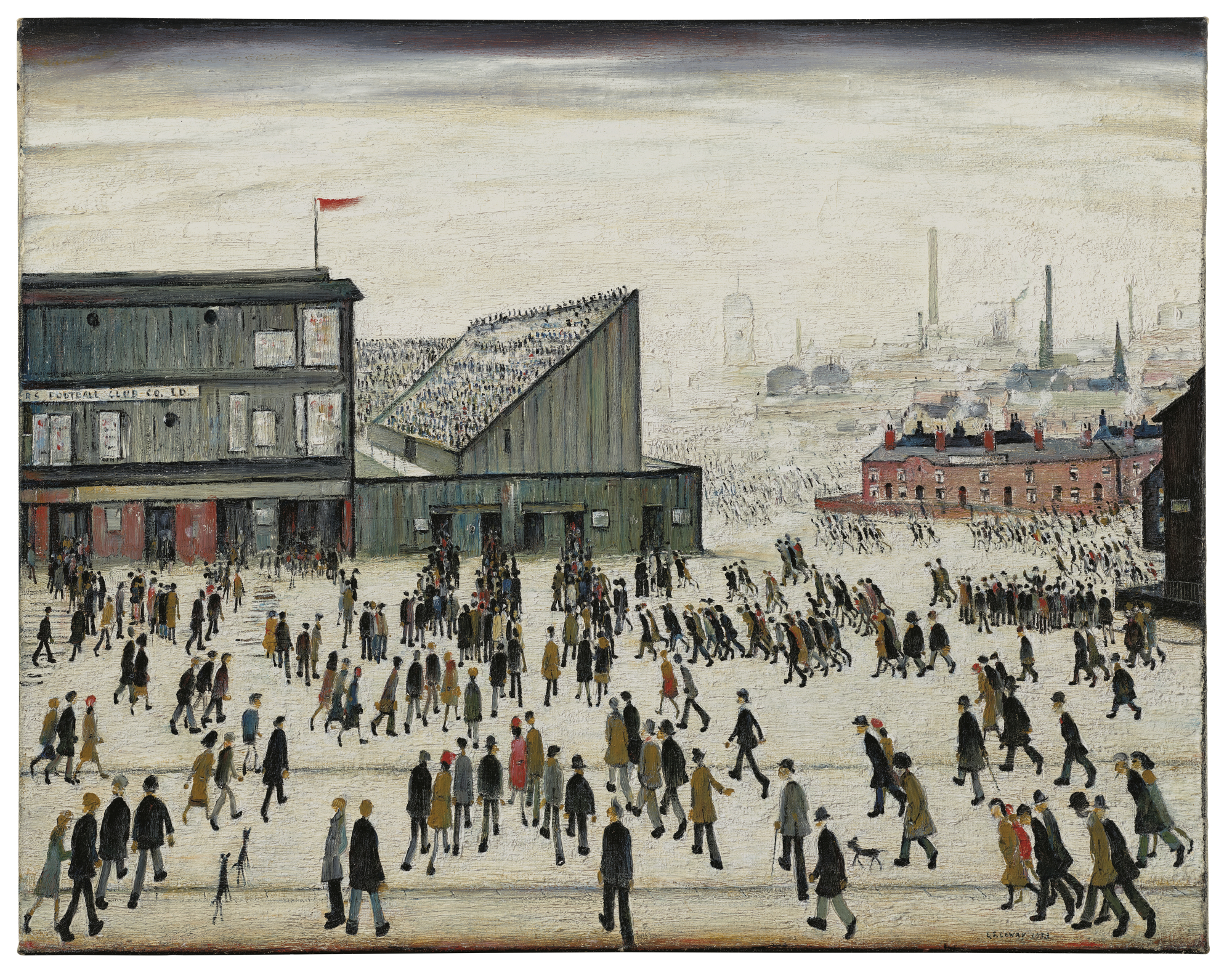 CHRISTIE’S PRESENTSL.S. LOWRY’S ICONIC MASTERPIECEGOING TO THE MATCH (1953)
