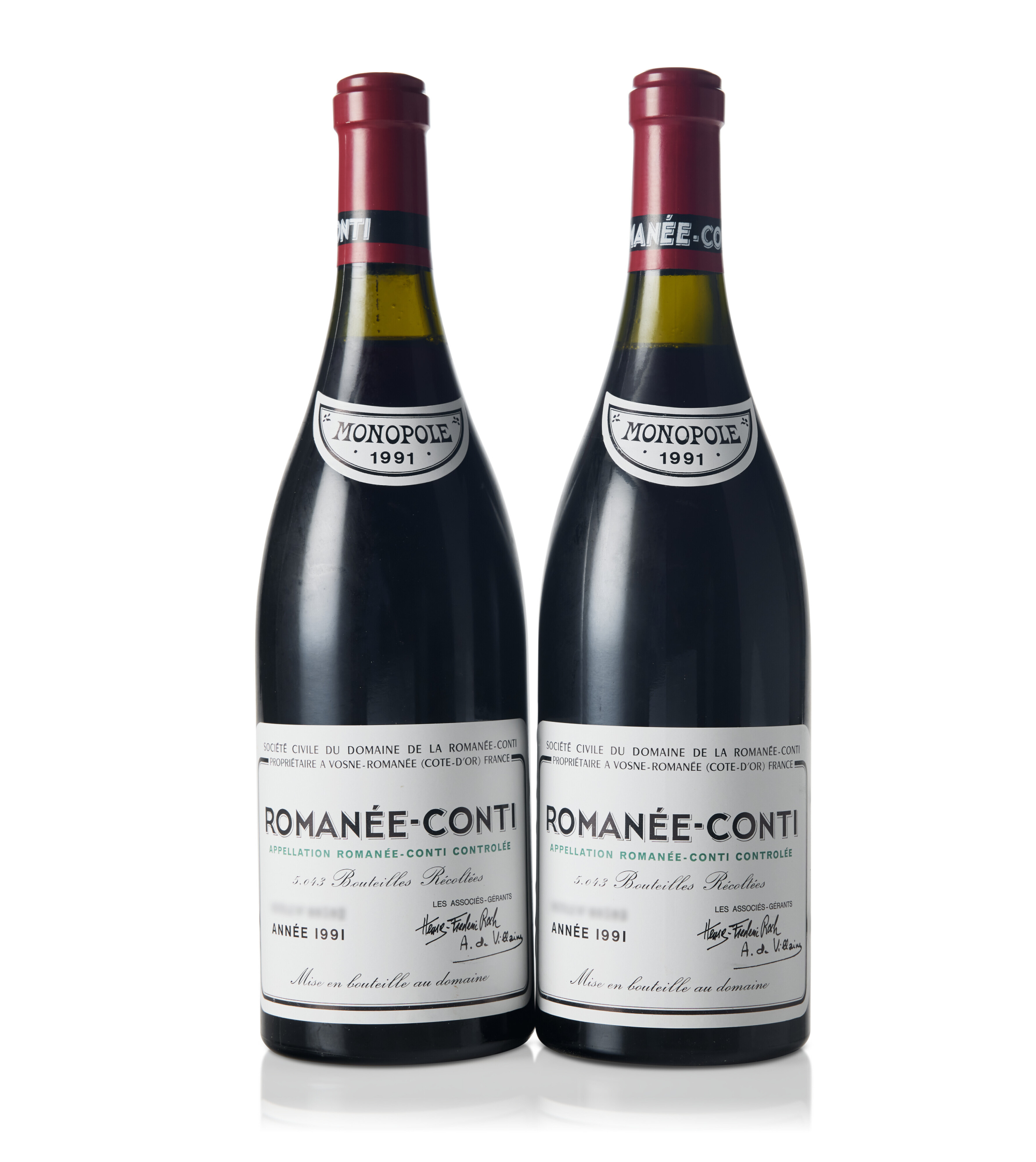 FINE AND RARE WINES ONLINE: FEATURING TWO SUPERLATIVE COLLECTIONS TOTALS $1,167,625