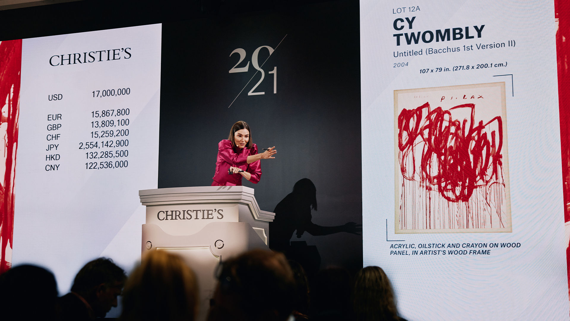21ST CENTURY EVENING SALE TOTALS $107,451,800